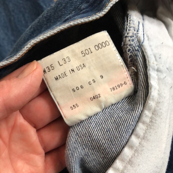 LEVIS 501XX button fly vintage high waist jeans 31/30 - Picture 7 of 8